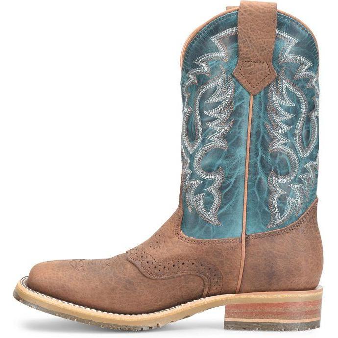 Double H Men's Hudson 11" Square Toe Western Work Boot- Brown- DH4672 - Overlook Boots