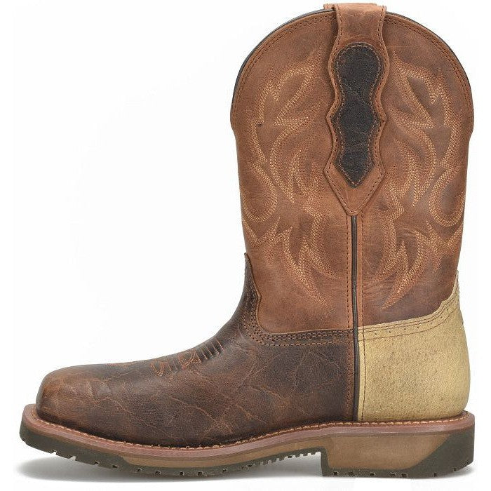 Double H Men's Outlook 11" Comp Toe WP Western Work Boot -Brown- DH6143  - Overlook Boots