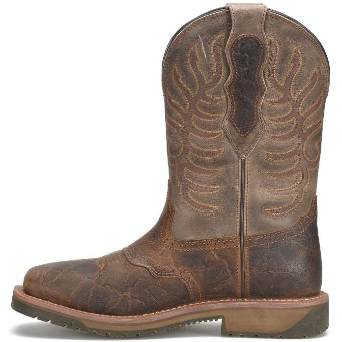 Double H Men's Highland 11" Wide ST Roper Work Boot -Brown- DH6144  - Overlook Boots