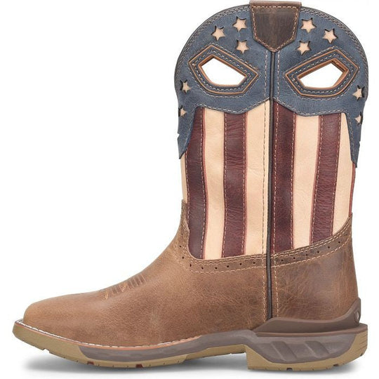 Phatom Rider Fortitude 11" Square Toe Western Work Boot -Brown- PH5005 - Overlook Boots