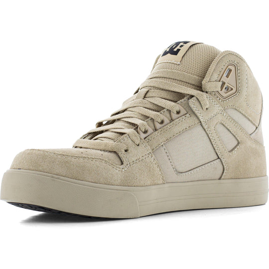 DC Men's Pure Comp Toe Moisture Wicking High Top Work Shoe- Tan- DC60207 - Overlook Boots