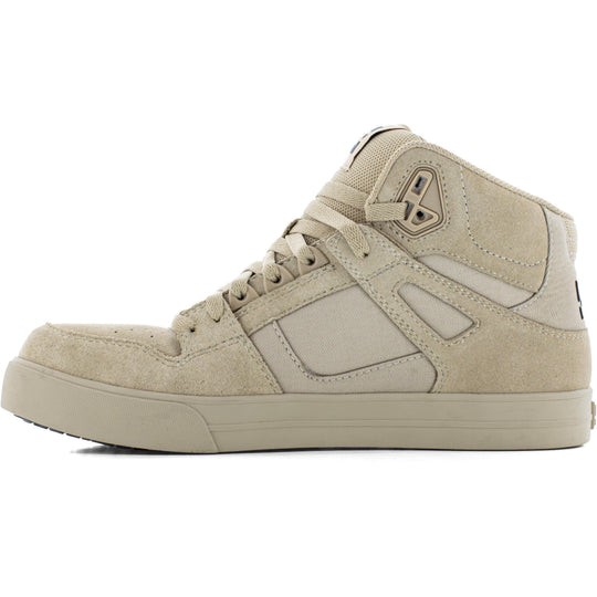DC Men's Pure Comp Toe Moisture Wicking High Top Work Shoe- Tan- DC60207 - Overlook Boots