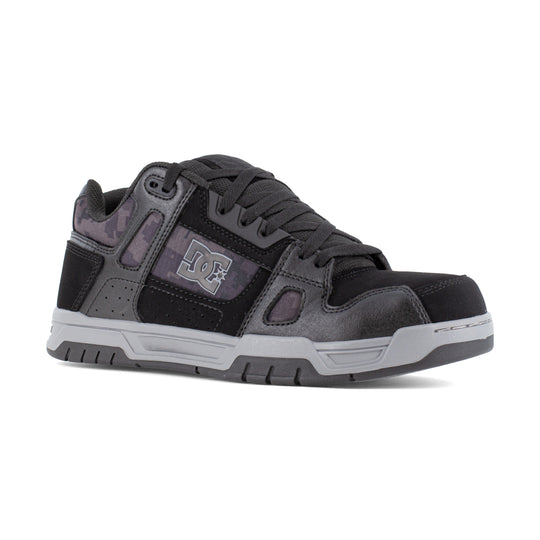 DC Men's Stag Composite Toe Slip Resistant Work Shoe - Camo - DC60501 7 / Medium / Black - Overlook Boots