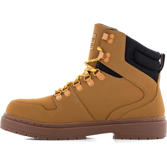 DC Men's Versatile Work Comp Toe Waterproof MetGuard Work Boot- Wheat- DC60901 - Overlook Boots
