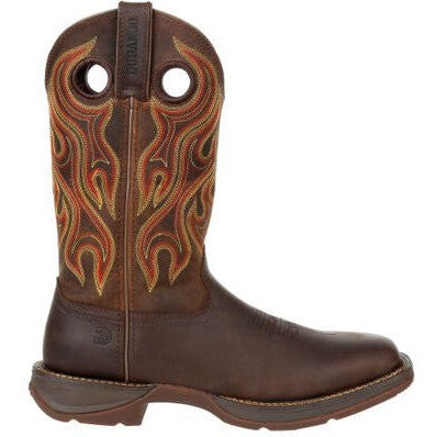 Durango Men's Rebel 12" Soft Toe Western Classic Boot- Chestnut- DDB0317 7 / Medium / Dark Chestnut - Overlook Boots
