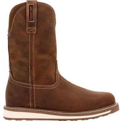 Durango Men's Maverick Wxp 11" Soft Toe Western Wedge Work Boot - Tan - DDB0450 - Overlook Boots