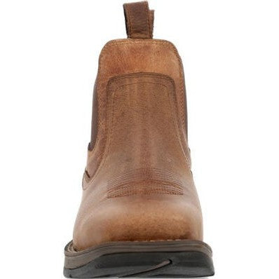 Durango Men's Rebel Red Dirt 6" Square Toe Western Work Boot -Brown And Tan- DDB0460 - Overlook Boots