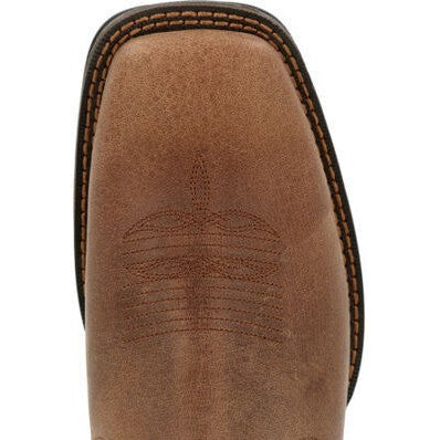 Durango Men's Rebel Red Dirt 6" Square Toe Western Work Boot -Brown And Tan- DDB0460 - Overlook Boots
