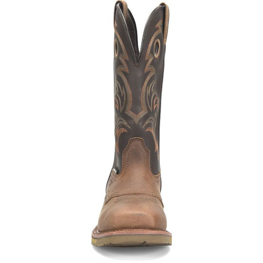 Double H Men's Farson 13" Composite Toe Western Work Boot -Brown- DH4154  - Overlook Boots