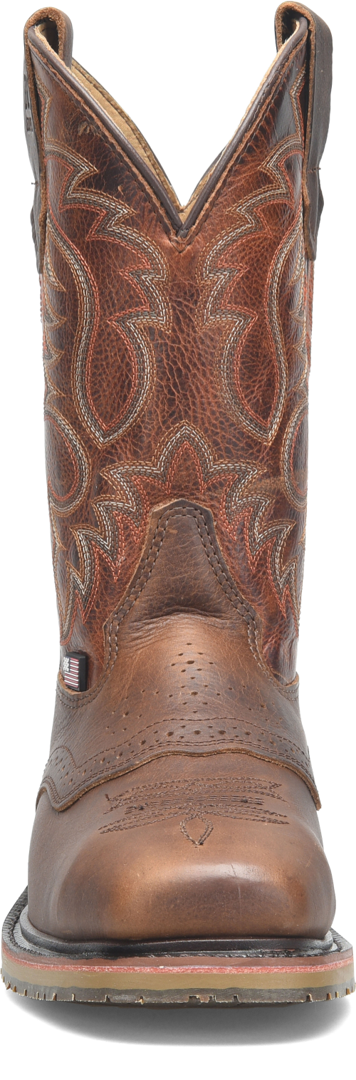 Double H Men's Cody 11" Safety Toe Western Work Boot - Brown - DH4668 - Overlook Boots
