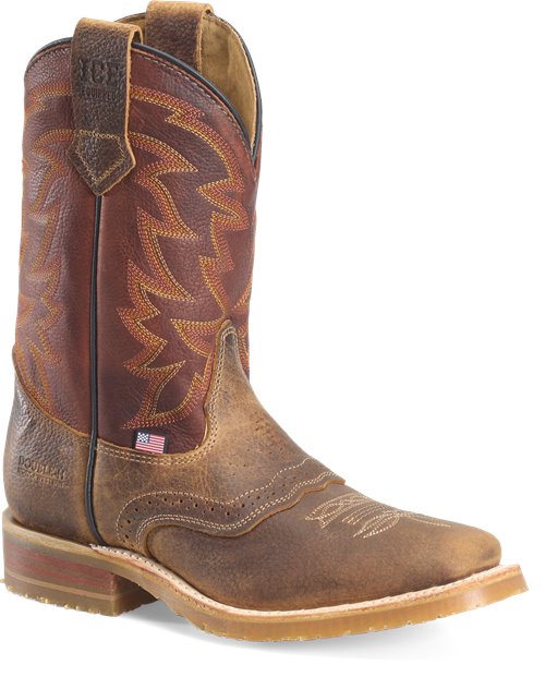 Double H Men's Bowie 11" Union Built Western Work Boot - Brown - DH4682 - Overlook Boots