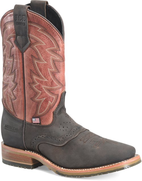 Double H Men's Young 11" Union Built ST Western Work Boot - Brown - DH4688 - Overlook Boots