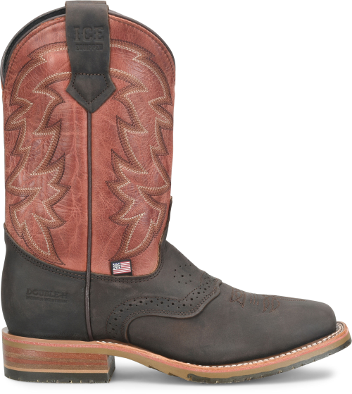 Double H Men's Young 11" Union Built ST Western Work Boot - Brown - DH4688 7.5 / Medium / Brown - Overlook Boots