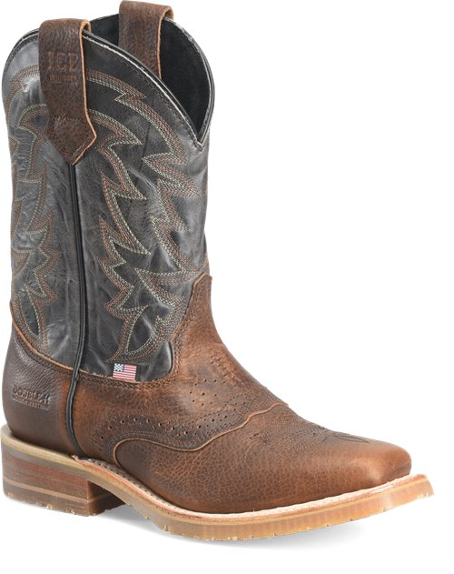 Double H Men's Mathewson 11" Union Built Western Work Boot - Brown - DH4690 - Overlook Boots