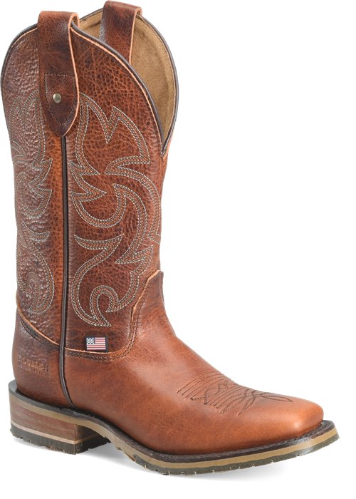Double H Women's McCarroll 9" Union Built Western Work Boot - Brown - DH5321 - Overlook Boots