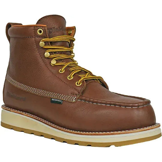 DieHard Men's Toro 6" Soft Toe Waterproof Slip Resist Work Boot- Brown- DH60430 6 / Medium / Brown - Overlook Boots