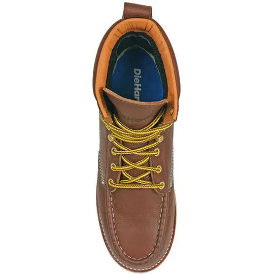 DieHard Men's Toro 6" Comp Toe Waterproof Slip Resist Work Boot- Brown- DH60445 - Overlook Boots