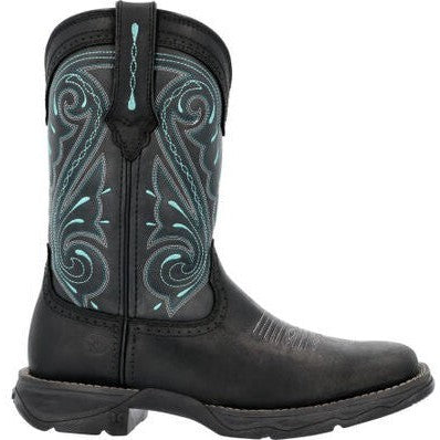 Durango Women's Lady Rebel 10" ST Western Work Boot - Sky - DRD0462 6 / Medium / Black - Overlook Boots