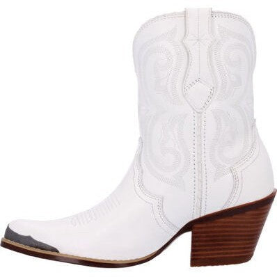 Durango Women's Crush 8" Western Fashion Boot - White - DRD0465  - Overlook Boots