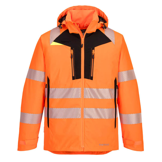 Portwest DX4 Hi-Vis Winter Jacket - Orange/Black - DX461 Small - Overlook Boots