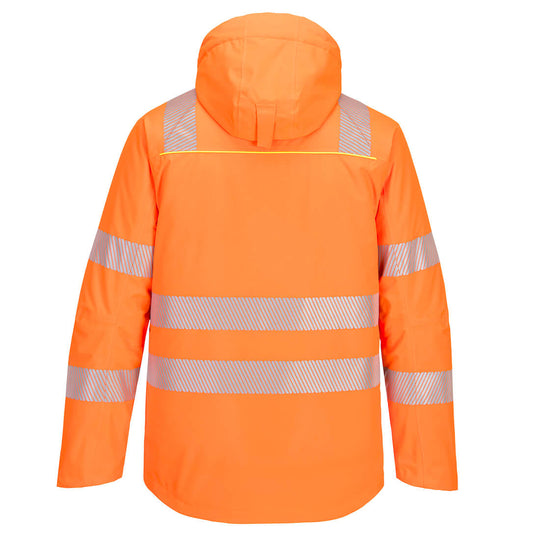 Portwest DX4 Hi-Vis Winter Jacket - Orange/Black - DX461 - Overlook Boots