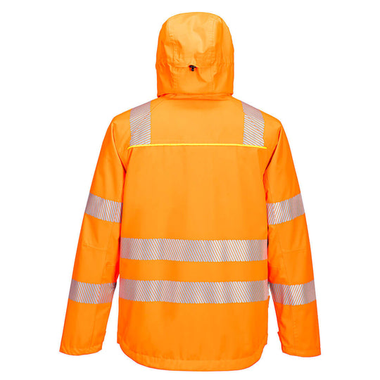 Portwest DX4 Hi-Vis Rain Jacket - Orange - DX462 - Overlook Boots