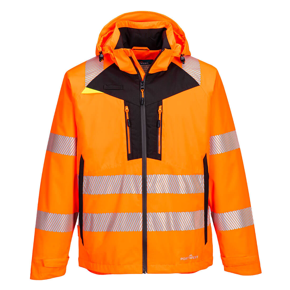 Portwest DX4 Hi-Vis Rain Jacket - Orange - DX462 Small - Overlook Boots