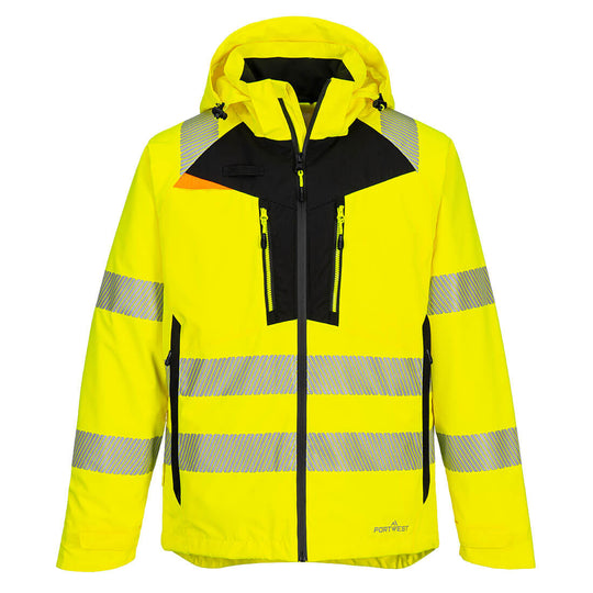 Portwest DX4 Hi-Vis Winter Jacket - Yellow/Black - DX461 Small - Overlook Boots