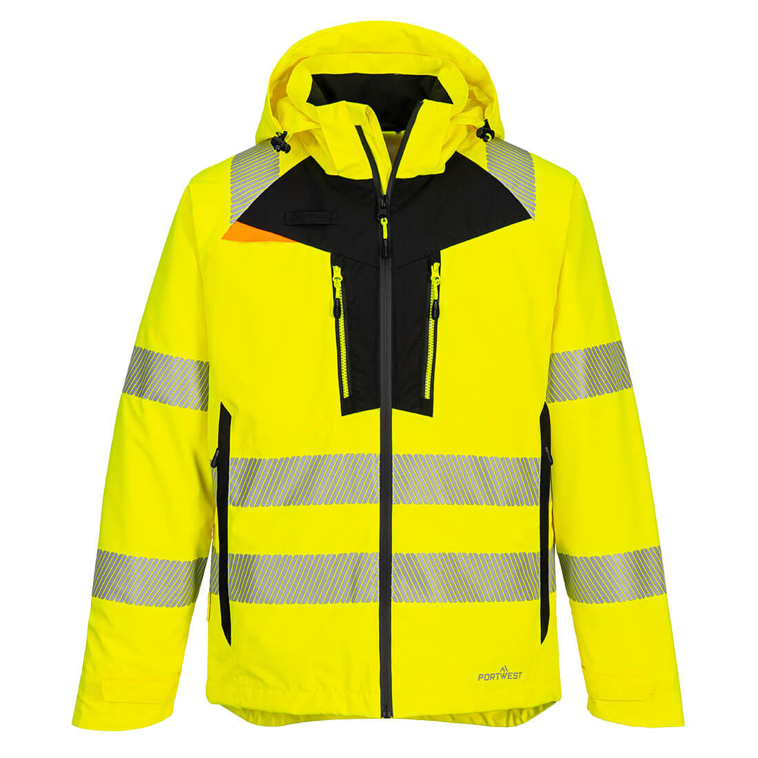 Portwest DX4 Hi-Vis Winter Jacket - Yellow/Black - DX461 Small - Overlook Boots