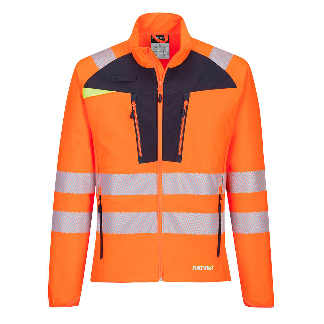 Portwest DX4 Hi-Vis Lightweight Mid Layer - Orange/Black - DX481 S - Overlook Boots