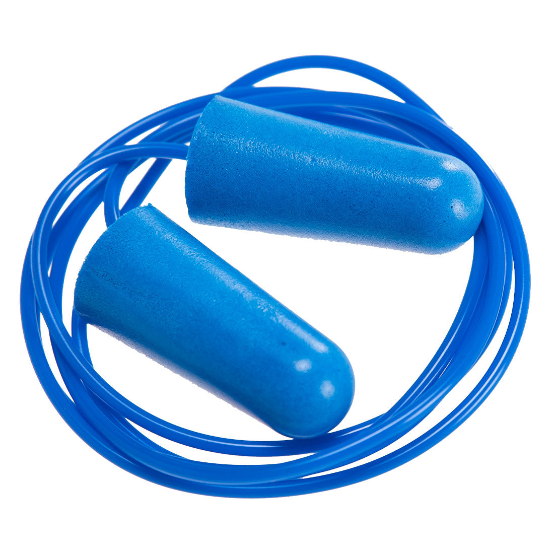 Portwest Detectable Corded PU Ear Plugs (200 pairs) - Blue - EP30 Default Title - Overlook Boots