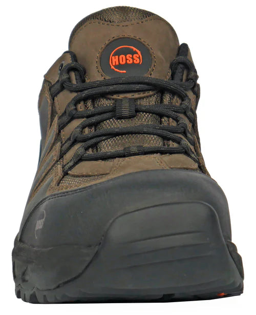 Hoss Men's Eric Lo Soft Toe Slip Resist Work Shoe - Brown - 50230 - Overlook Boots