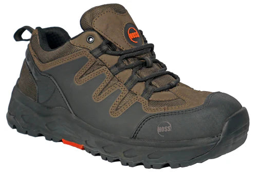 Hoss Men's Eric Lo Soft Toe Slip Resist Work Shoe - Brown - 50230 - Overlook Boots