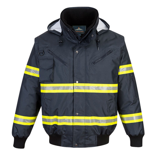 Portwest Iona Xtra Enhanced 3-in-1 Bomber Jacket - Navy - F126 S - Overlook Boots
