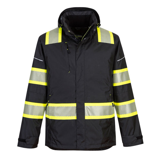 Portwest Iona Plus Enhanced Winter Jacket - Black - F144 S - Overlook Boots