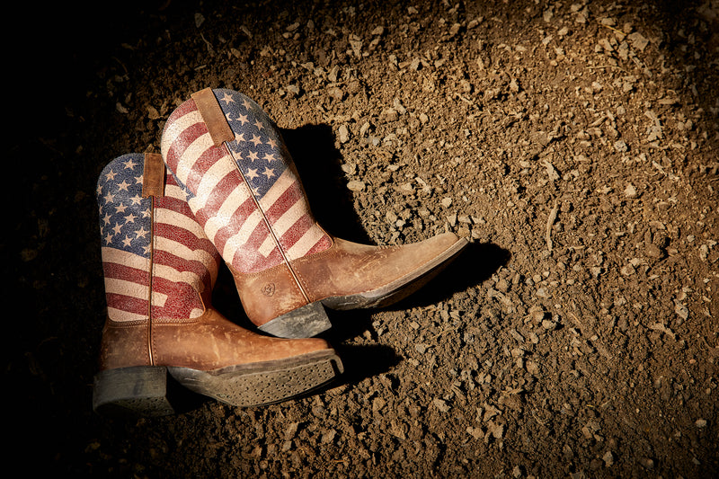 A pair of Patriotic LaCuna Boots