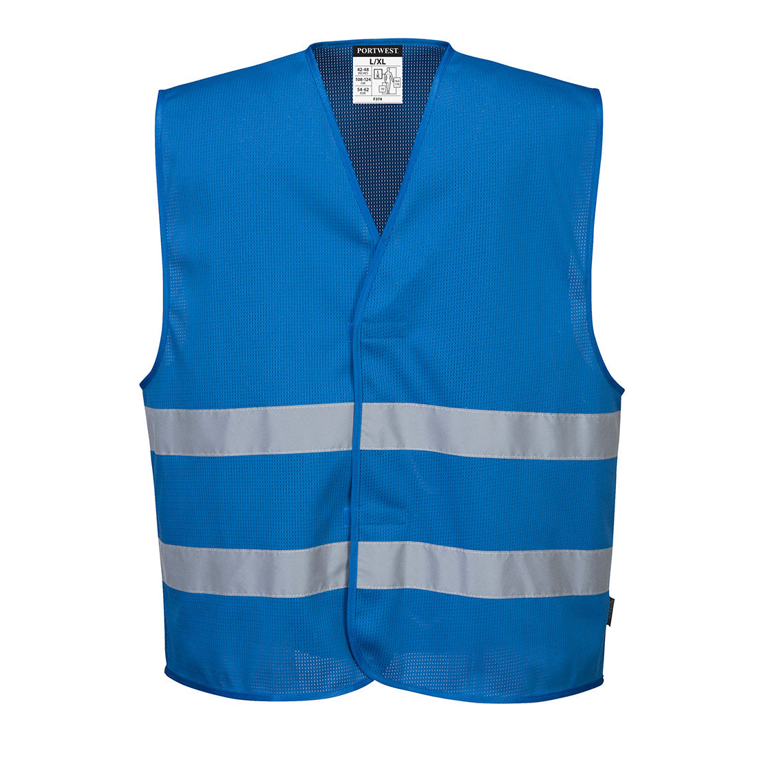 Portwest Iona Enhanced Mesh Vest - Royal Blue - 12 Pack - F374 L/XL - Overlook Boots
