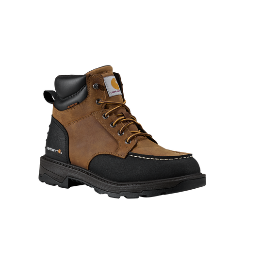 Carhartt Men's Hamilton 6" Waterproof Moc Toe Work Boot - Brown - FL6034-M