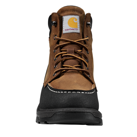 Carhartt Men's Hamilton 6" Waterproof Moc Toe Work Boot - Brown - FL6034-M