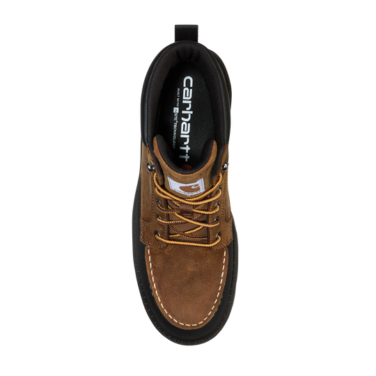 Carhartt Men's Hamilton 6" Waterproof Moc Toe Work Boot - Brown - FL6034-M