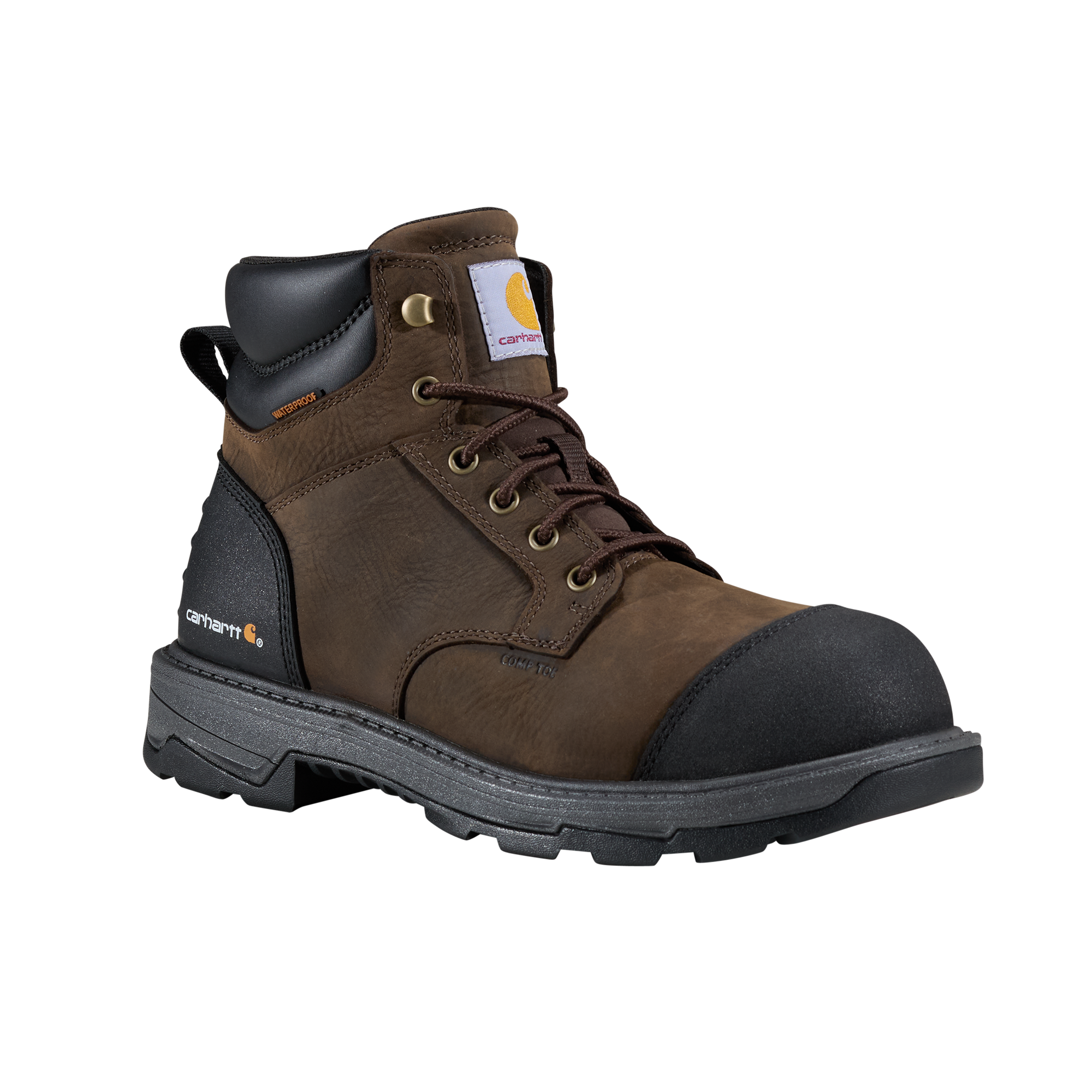 Carhartt Men's Hamilton 6" Waterproof Composite Toe Work Boot - Brown - FL6330-M 7 / Medium / Brown - Overlook Boots