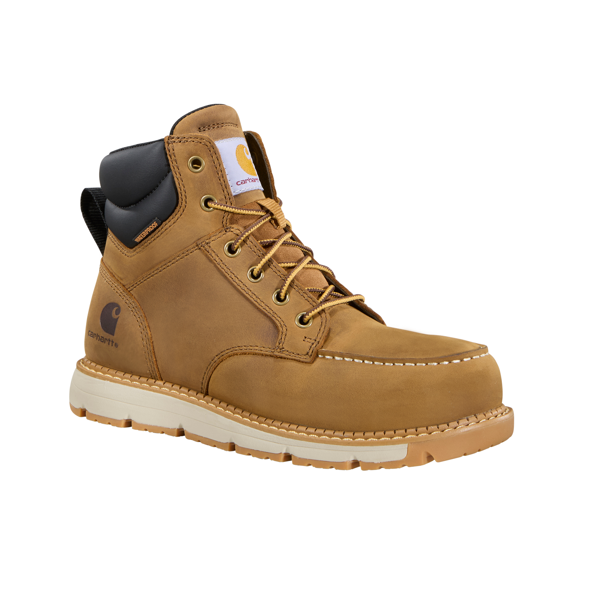 Carhartt Women's Millbrook 6" Nano Toe Waterproof Wedge Work Boot- Brown - FM6444-W