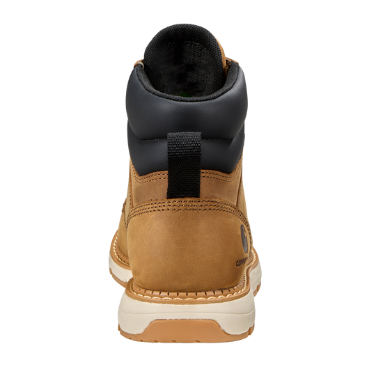 Carhartt Women's Millbrook 6" Nano Toe Waterproof Wedge Work Boot- Brown - FM6444-W - Overlook Boots