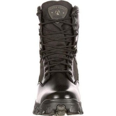 Rocky Men's Alpha Force 8" Soft Toe Waterproof Public Service Boot -Black- FQ0002165 - Overlook Boots