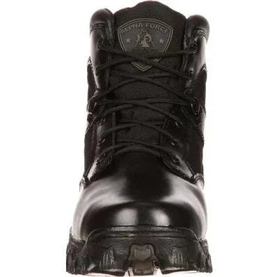 Rocky Men's Alpha Force 6" Soft Toe Waterproof Public Service Boot -Black- FQ0002167 - Overlook Boots