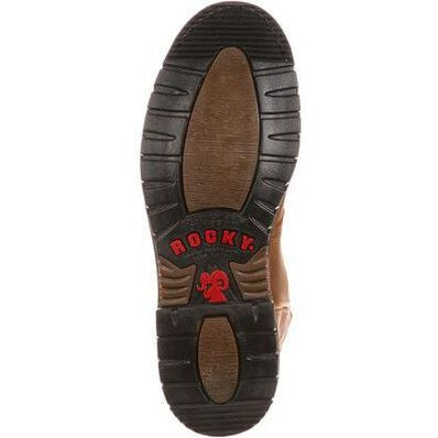 Rocky Men's Ride Branson Saddle 11" Soft Toe Waterproof Western Boot -Brown- FQ0002775 - Overlook Boots