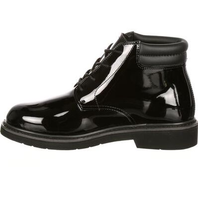 Rocky Men's Dress Leather High Gloss 5" Soft Toe Waterproof Chukka Service Boot- FQ00500-8 - Overlook Boots