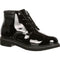 Rocky Men's Dress Leather High Gloss 5" Soft Toe Waterproof Chukka Service Boot- FQ00500-8 4.0 / Medium / Black - Overlook Boots