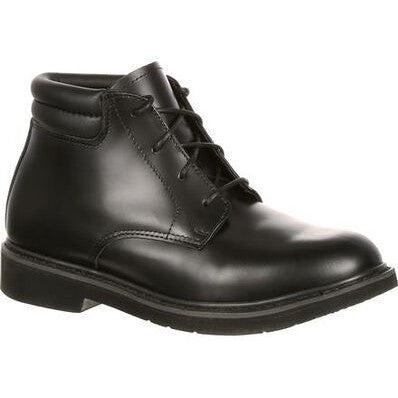 Rocky Men's Polishable Dress Leather 5" Soft Toe Chukka Boot- FQ00501-8 3.0 / Medium / Black - Overlook Boots