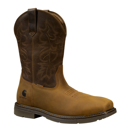 Carhartt Men's Montana 11" Nano Toe WP Wellington Work Boot - Brown - FQ1414-M